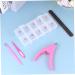 Healeved Manicure Kits Nail Art Tools Clear Nails Folding Metal Comb False Nails Nail Scraper Tool Full Cover Fake Nail Para U as Tools Nails Tools Manicure Nails Fake Dead Skin Fork French 14.5x9cm Assorted Color - Buy Online on GoSupps.com