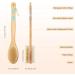 Hience Long Handle Bath Shower Brush | Exfoliator with Soft and Stiff Bristles | Cellulite Removal and Lymphatic Drainage | Double-Sided Brush Head - Buy Online on GoSupps.com