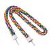 ULTECHNOVO Chicken Swing Bird Spiral Rope Perch Parrot Climbing Rope Bird Perch Stand Bird Rope Perch Parrot Cotton Rope for Parakeets Cockatiels Conures Macaws 105cm Bird Toys Size 4