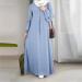 iOoppek Kaftan Viscose Maxi Dress - Casual Sequined Leisure Dress in Blue S | Shop Internationally at Your Brand Name  - Buy Online on GoSupps.com