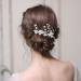 3 Pack Pearl Bride Wedding Hair Pins | Crystal Headpiece for Women and Girls | Rhinestone Pearl Hair Accessories - Silver - Buy Online on GoSupps.com