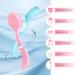 Silicone Manual Facial Cleansing Brush - NADUSEP 2 Pack Soft Bristles Waterproof Exfoliator for Blackheads & Makeup Removal (Blue Pink - Buy Online on GoSupps.com