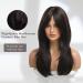 OUFEI 20 Dark Brown Layered Synthetic Hair Wig with Bangs for Women | Perfect for Daily & Party Wear - Buy Online on GoSupps.com