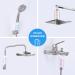 HubiCare Vitamin C Shower Infuser - Chlorine & Fluoride Filter Hard Water Softener Tropical Blue Ocean - Perfect for Healthy Skin & Hair - Buy Online on GoSupps.com