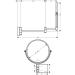 Hansgrohe AddStoris Chrome Shaving Mirror 41791000 - Non-LED Light - Buy Online on GoSupps.com