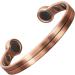 Holistic Magnets Strong Magnetic Bracelet for Arthritis - Men's & Women's Copper Wrist Jewelry for Joint Healing & Pain Relief | Ideal Gift (M: Wrist 16.5-19.5cm) - Buy Online on GoSupps.com