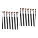 FRCOLOR 20 Pcs Thin Stiff Angled Brush Eyebrow Brush Makeup Brush Brow Powder Brush Angled Brow Brush Brow Wax Brush Eyebrow Angled Brush Eyeliner Brush Bamboo Eyebrow Comb Bevel
