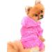 SELMAI Rhinestone Crown Dog Hoodie Jumpsuit XS Pink - Buy Online on GoSupps.com