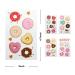 24 Sheets Donut Temporary Tattoos - Birthday Decorations & Party Favors for Kids - Buy Online on GoSupps.com