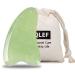 Jade Gua Sha tool for scraping for massage handmade Jade Kujaw/Gua-Sha board tool for Graston-Spa acupuncture treatment trigger point therapy on face arm foot shape: small triangle