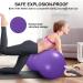 STOROMO Peanut Ball 23x12 inch Purple - Exercise & Pregnancy Yoga Ball for Core Strength Training - Includes Pump - Buy Online on GoSupps.com