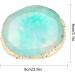 Naroote Solid Gel Nail Polish Palette Nail Polish Palette Resin Nail Art Palette Nail Polish Cosmetic Palette Gold Edge Pigment Mixing Plate Drawing Color Dish Manicure Nail DIY Tool GREEN - Buy Online on GoSupps.com