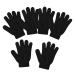 SDENSHI 6Pcs Exfoliating Gloves Full Body Scrub Shower or Bath Exfoliating Accessories for Men and Women - Black