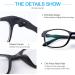 YIMI Nearsighted Glasses - Anti Blue Light Myopia Eyewear for Men & Women -2.25 Power Retro Design Black - International Shipping - Buy Online on GoSupps.com