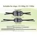 Pecute Hands Free Double Dog Running Lead with Wide Back Support Belt - Adjustable Dog Walking Belt with Multi Pouches (Large - 2 Leash Grey) - Buy Online on GoSupps.com