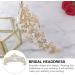 FRCOLOR White Tiara Crown Crystal Silver Headband Diamond Bridal Headdress Wedding Prom Crown Hair Accessories for Women Girl Birthday Wedding Christmas Party Favor Ornaments - Buy Online on GoSupps.com