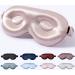 ZIMASILK Adjustable Silk Contour Sleep Mask  100% 22 Momme Mulberry Silk Eye Mask  Designed for Long Lashes and Eyelash Extensions  Comfortable Eye Sleeping Mask with Pure Silk Filler (Pink)