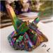 Natural Crystal Rough Crystal Natural Quartz Stones Rainbow Angel Aura Crystal Cluster Electroplating Titanium Coating Quartz Cluster Stone (Size : 150g) - Buy Online on GoSupps.com