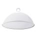 Mesh Food Cover Stainless Steel Round Mesh Food Cover Protector Food Tent for Kitchen Protective Net Dish Cover Outdoor Picnic Food Lid Anti Fly Bugs Mosquitoes (White 35 * 14.5cm) White 35*14.5cm
