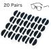 Festful Soft Foam Eyeglass Nose Pads - 20 Pairs (D-Shape /20 * 8mm) in Black - Buy Online on GoSupps.com