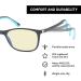 Shop Anti-Glare UV400 Gaming Glasses | Reduce Eyestrain | 0.00x - International Shipping Available - Buy Online on GoSupps.com