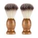 Callaron 2st shaving brush men suits goat bart template shaving secret scrubber made of stainless steel suits for men shave hairdressing hair removal nylon wool stainless steel man