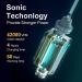 SUNPRO Sonic Electric Toothbrush 2 Pack - 6 Modes, 8 Brush Heads, 2 Minute Timer - Black+White - Buy Online on GoSupps.com