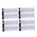 Housoutil 4pcs Eyebrow Stickers False Eyebrows for Women Water Transfer Eyebrow Sticker 6d Template Make up