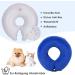 NASJAC Inflatable Hinge Dog & Cat Collar | Adjustable Soft Comfort & Leak Protection | XL Blue | Wound Care After Surgery - Buy Online on GoSupps.com