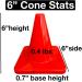 LVL10 Sports Heavy Duty Orange Cones - 6 inch, 4 pack - Pro Training, Crack Resistant & Windproof - Buy Online on GoSupps.com