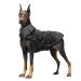IREENUO Dog coat waterproof dog raincoat rain jacket with safety reflex strip suitable for medium and large dogs outdoor XL black
