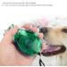 Retractable Dog Leash 7.9ft - Nylon Roller Leash for Small & Medium Dogs - Single-Handed Brake & Lock - Comfortable Jogging & Guiding - Green - Buy Online on GoSupps.com
