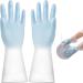 Household Gloves | Kitchen Cleaning Gloves - Waterproof Household Cleaning Rubber Gloves for Kitchen Cleaning Dishes and Gardening - Buy Online on GoSupps.com