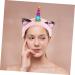 VALICLUD Unicorn Makeup Headband Cute Shower Hairband Women Girls Spa Headband for for Washing Face Spa Makeup Shower Bath Sports Pink - Buy Online on GoSupps.com