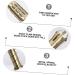 HOMSFOU 2pcs Moxa Stick Tool - Pure Copper Winter Melon Conical (32x4.2cm) - Golden Moxa for Wellness - Buy Online on GoSupps.com
