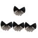 minkissy bow hairpin bow women barrettes Black hair bow headress bow hairpin bow hair barrettes for women xmas bowknot hair ties for women headwear bow woman dense fabric Fabric