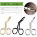 Premium Scissor-Shaped Eyebrow Tweezers & Hair Remover - Curved Flat Tip Silver Clip - Buy Online on GoSupps.com