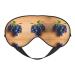 FoRes Grape pattern Print Adult Unisex Sleep Eye Mask Light Blocking Adjustable Smooth for Deep Rest Black