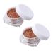 FOMIYES 2pcs Glitter Eyeshadow Loose Eyeshadow Glitter Loose Pigment Eyeshadow Eye Shadow Highlighter Flash 1 count (Pack of 1) Golden