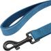 Didog Personalized Soft Padded Leather Dog Collar with Engraved Name Tag - Adjustable D-Ring for Small & Medium Dogs - XXL 50-60 cm Blue - Buy Online on GoSupps.com