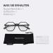 ZENOTTIC Blue Light Blocking Glasses - Hexagonal Frames for Men & Women | Anti Blue Ray Computer Glasses - Black 2.5x - Buy Online on GoSupps.com