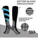 3 Pairs Wide Calf Plus Size Compression Socks 20-30 mmHg for Swelling - 3XL Sports 007 - Buy Online on GoSupps.com