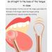 Stainless Steel Tongue Cleaner - Effectively Remove Bacteria & Coating | 14.8 x 2.3 cm - Gentle Oral Care - Buy Online on GoSupps.com