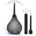 Onegreen Douche Enema kit -Silicone Reusable Enema for Constipation Douche Bulb Men Women 224ML 2 Pcs Shower Head Attachment for Most Shower Systems ABS Waterproof (Black) 224ML+2 Pcs Shower Head