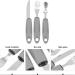 Adaptive Utensils Built up Fork Spoon Rocker Knife Easy Grip Silverware for Adults Elderly Weak Hand Patients Disabled Light Grey 3 Piece Set (Color : Light Grey) - Buy Online on GoSupps.com