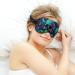 Psychedelic Dark Skulls Sleep Eye Mask | Elastic Strap | Unisex Sleeping Aid for Travel and Naps - Buy Online on GoSupps.com