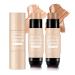 ONLYOILY 2 Pcs Contour & Highlighter Stick  Concealer & Bronzer Stick With Brush  Longwear Foundation Stick  Smooth  Blends Easily Face Makeup 02+04