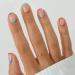 24pcs Short Square False Nails French Tip Stick on Nails Nude Pink Press on Nails with Multicolor Edge Removable Glue-on Nails Fake Nails Acrylic Full Cover Nails Women Girls Nail Art Accessories 0211Y44