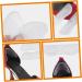 FRCOLOR 4 Pairs Silicone Heel Cushions - Wear-Resistant Transparent Heel Stickers & Adhesive Pads for Comfortable Foot Care | International Shipping Available - Buy Online on GoSupps.com