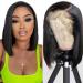 hersmile Straight Bob Wigs Human Hair Wigs For Black Women 13x4 Straight Lace Front Wigs Human Hair Lace Front Wigs Pre Plucked HD Lace Frontal Wigs 180% Density Short Bob Wigs Natural Color 10 inch 10 Inch 13*4-Natural ...